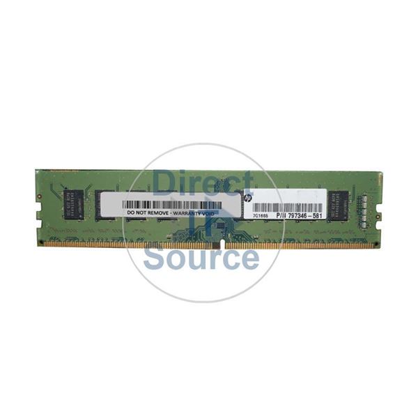 HP 797346-581 - 8GB DDR4 PC4-17000 Non-ECC Unbuffered 288-Pins Memory