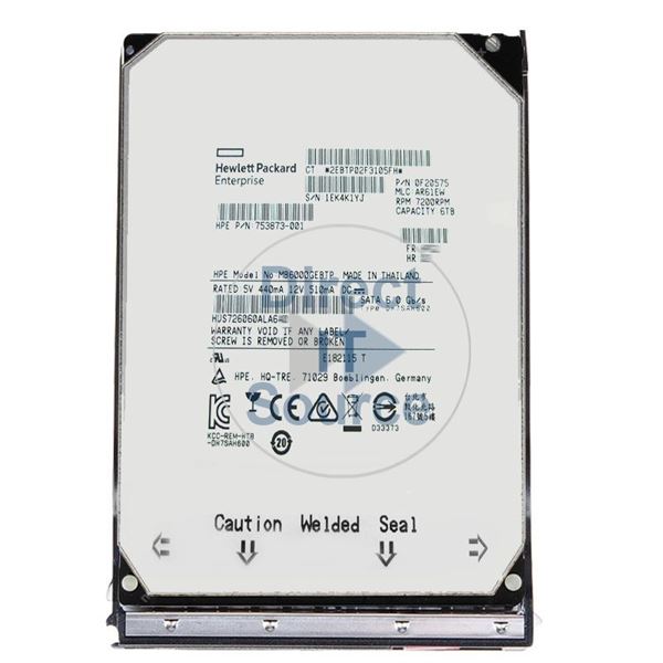 HP 797456-001 - 6TB 7.2K SATA 6.0Gbps 3.5" Hard Drive