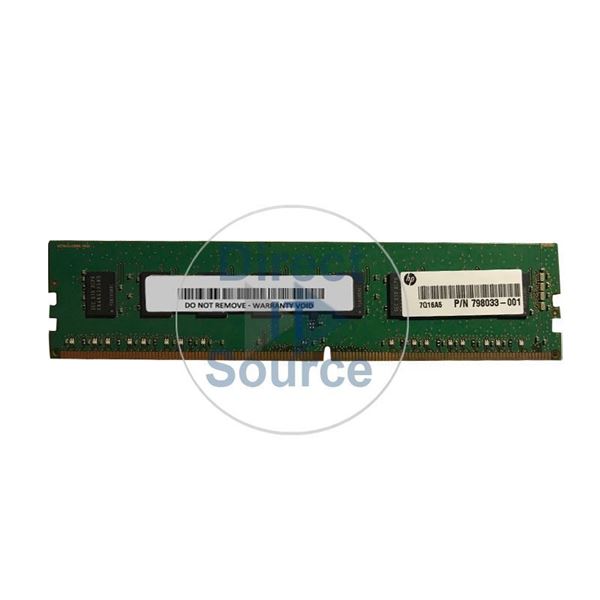 HP 798033-001 - 4GB DDR4 PC4-17000 Non-ECC Unbuffered Memory