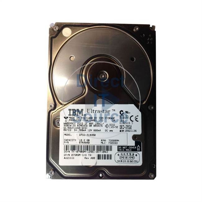 Dell 79RDM - 18GB 7200RPM 80Pin 3.5Inch SCSI Hard Drive