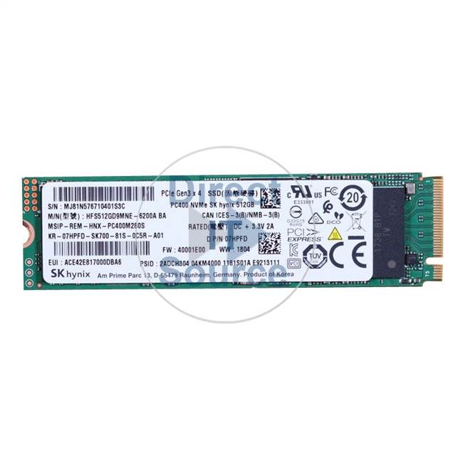 Dell 7HPFD - 512GB PCIe SSD