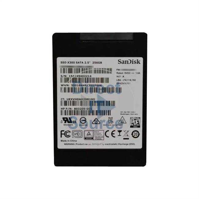 HP 803209-001 - 256GB SATA 2.5" SSD