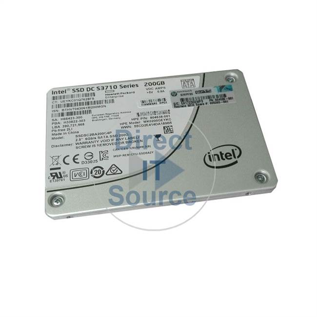 HP 804639-B21 - 200GB SATA 6.0Gbps 2.5" SSD