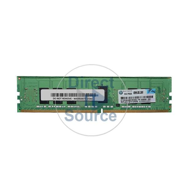 HP 809080-091 - 8GB DDR4 PC4-19200 ECC Registered 288-Pins Memory