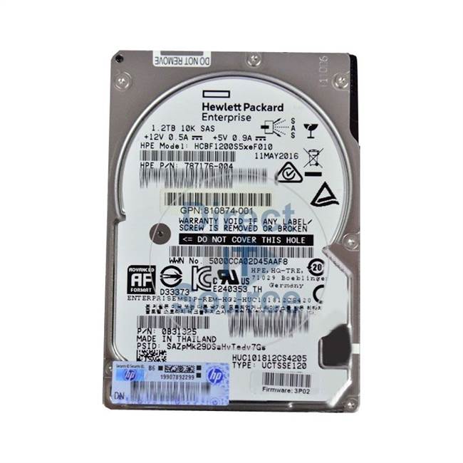 HP 810874-001 - 1.2TB 10K SAS Hard Drive