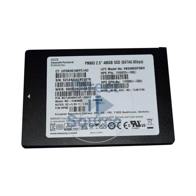 HP 816901-B21 - 480GB SATA 2.5" SSD