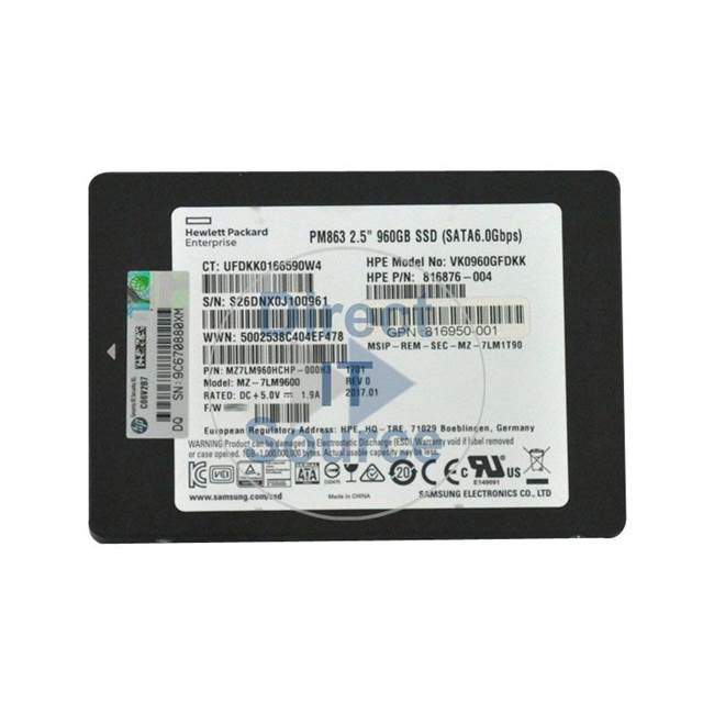 HP 816909-S21 - 960GB SATA 2.5" SSD