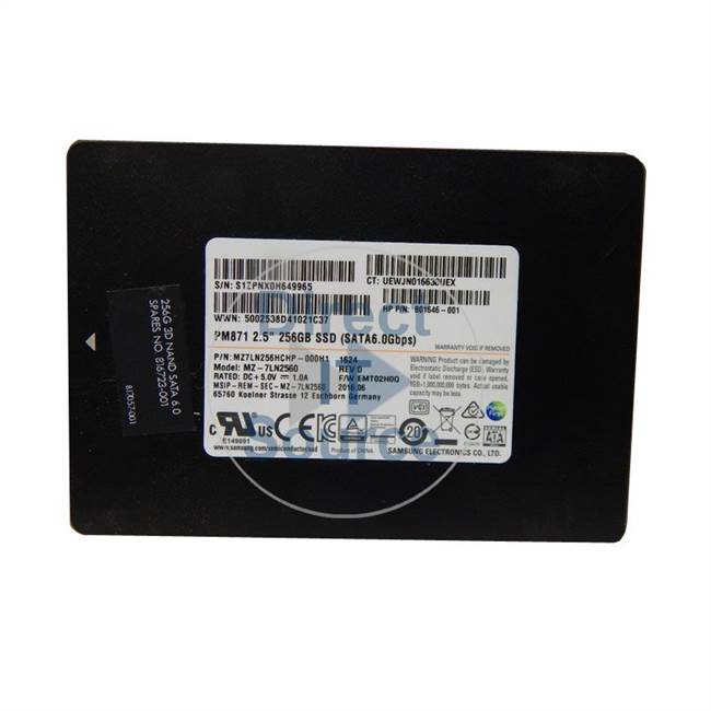 HP 817057-001 - 256GB SATA 6.0Gbps 2.5" SSD