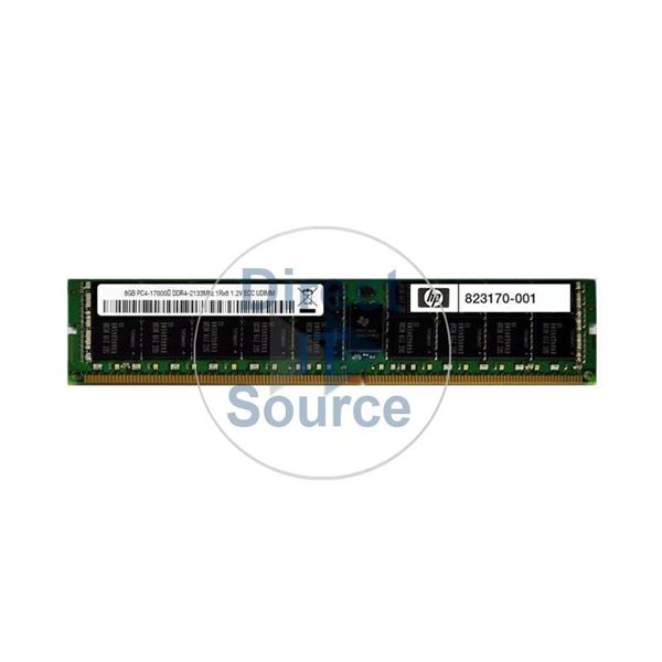 HP 823170-001 - 8GB DDR4 PC4-17000 ECC Unbuffered 288-Pins Memory