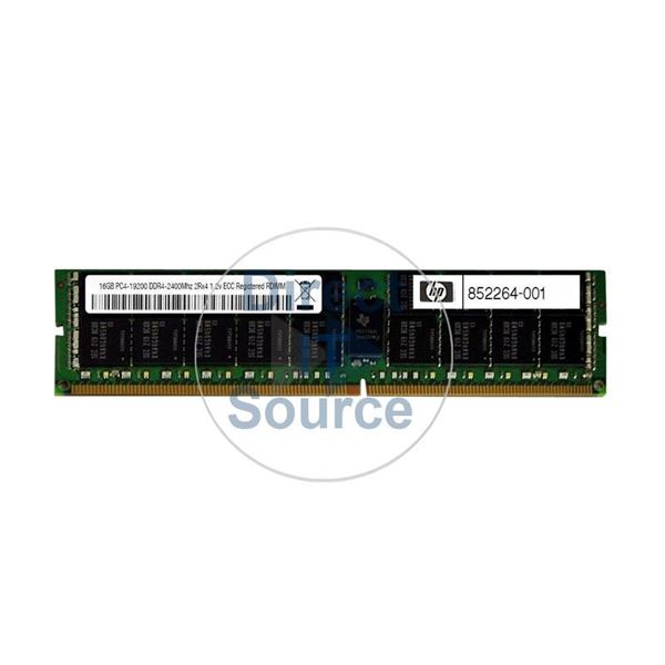 HP 852264-001 - 16GB DDR4 PC4-19200 ECC Registered 288-Pins Memory