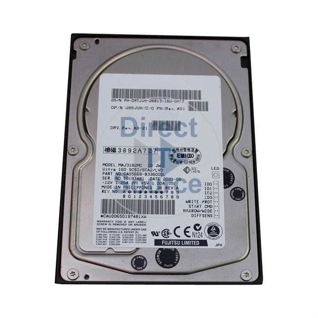 Dell 85JUH - 18.2GB 10000RPM 3.5Inch 80Pin SCSI Hard Drive