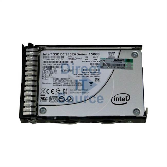HP 867213-001 - 150GB SATA 2.5" SSD