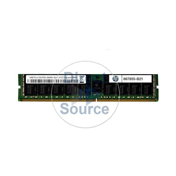 HP 867855-B21 - 16GB DDR4 PC4-21300 ECC Registered 288-Pins Memory