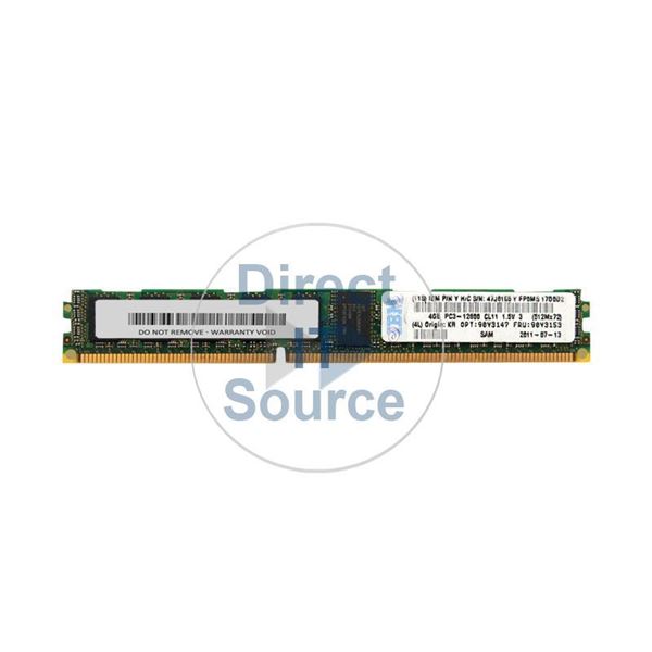 IBM 90Y3153 - 4GB DDR3 PC3-12800 ECC Registered 240-Pins Memory