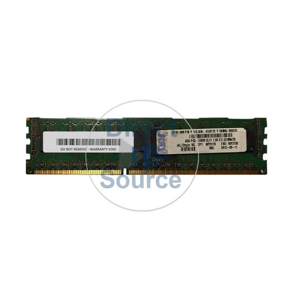 IBM 90Y3180 - 4GB DDR3 PC3-12800 ECC Registered 240-Pins Memory