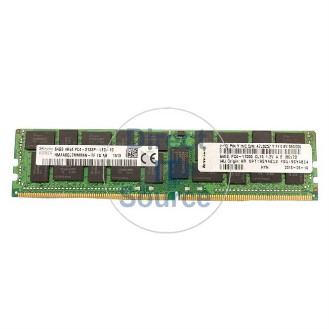Lenovo 95Y4814 - 64GB DDR4 PC4-17000 ECC Load Reduced 288-Pins Memory