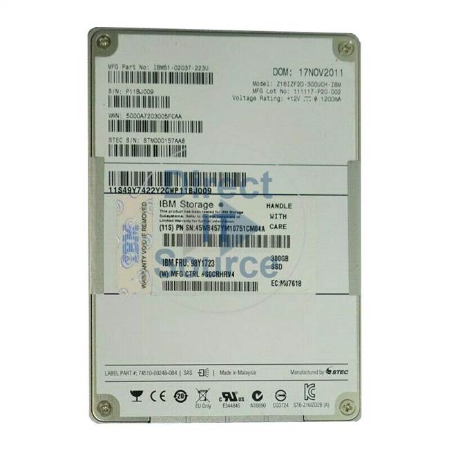 IBM 98Y1723 - 300GB SAS 2.5" SSD