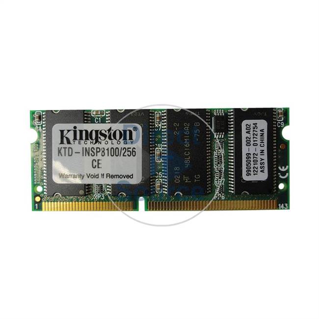 Kingston 9905099-002.A02 - 256MB SDRAM PC-133 Non-ECC Unbuffered 144-Pins Memory