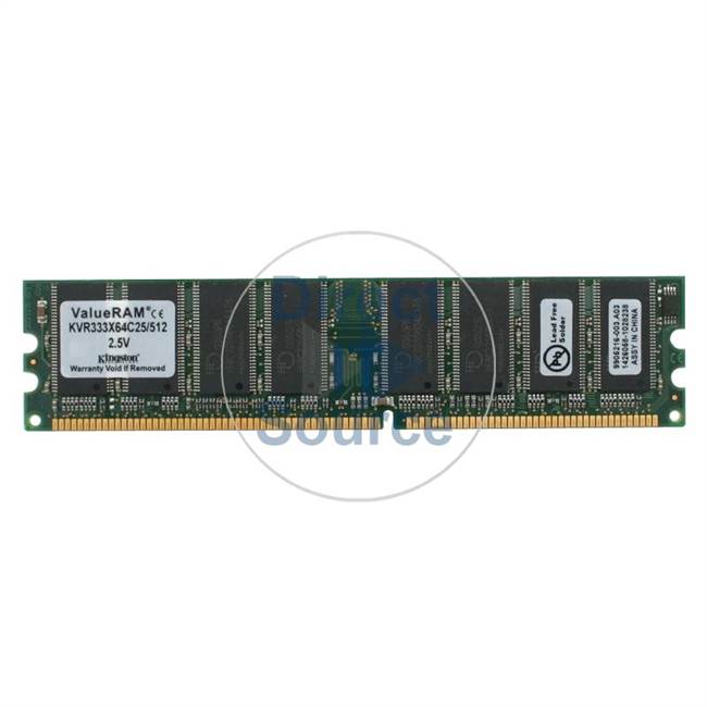 Kingston 9905216-003.A03 - 512MB DDR PC-2700 Non-ECC Unbuffered 184-Pins Memory