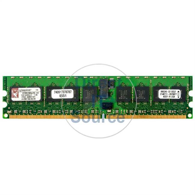 Kingston 9965248-001.B02LF - 1GB DDR2 PC2-3200 ECC Registered 240-Pins Memory