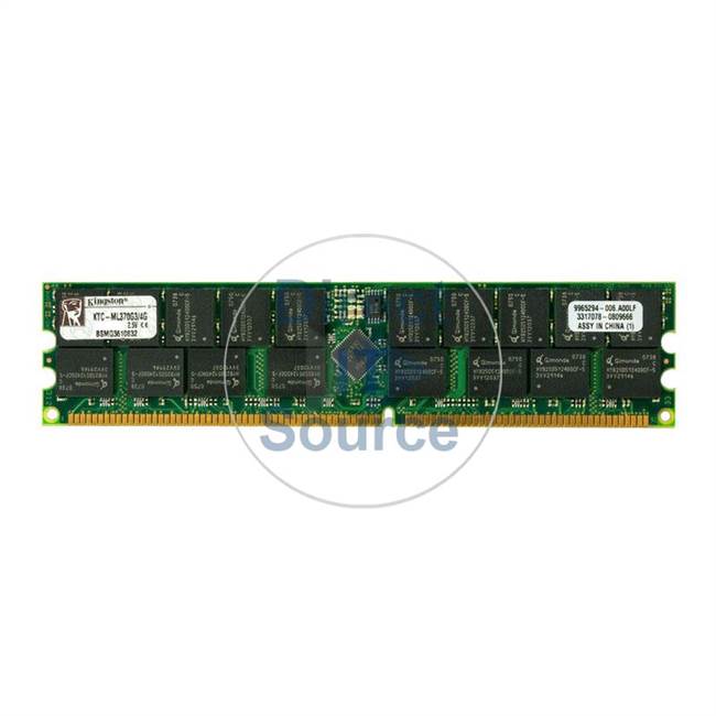 Kingston 9965294-006.A00LF - 2GB DDR PC-2100 ECC Registered 184-Pins Memory