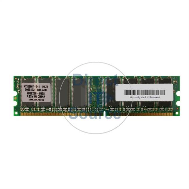Kingston 9995192-046.A00 - 256MB DDR PC-3200 Non-ECC Unbuffered Memory