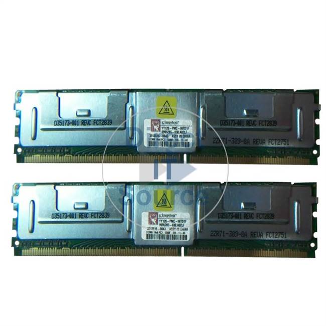 Kingston 9995285-030.A02LF - 1GB 2x512MB DDR2 PC2-5300 ECC Fully Buffered 240-Pins Memory