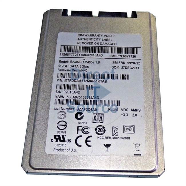 IBM 99Y0720 - 512GB SATA 1.8" SSD