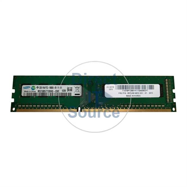 IBM 99Y1450 - 2GB DDR3 PC3-10600 Non-ECC Unbuffered 240-Pins Memory