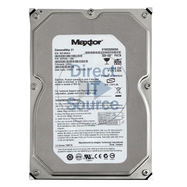 Maxtor 9DP04G-326 - 320GB 7.2K PATA 3.5" 16MB Cache Hard Drive