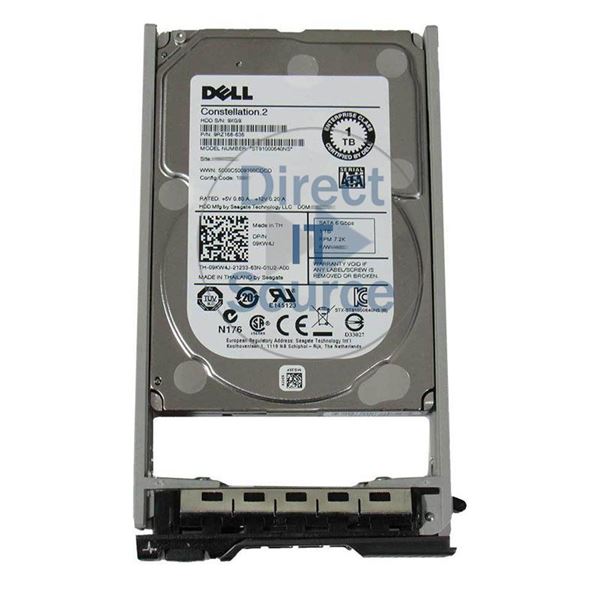 Dell 9KW4J - 1TB 7.2K SATA 6.0Gbps 2.5" 64MB Cache Hard Drive