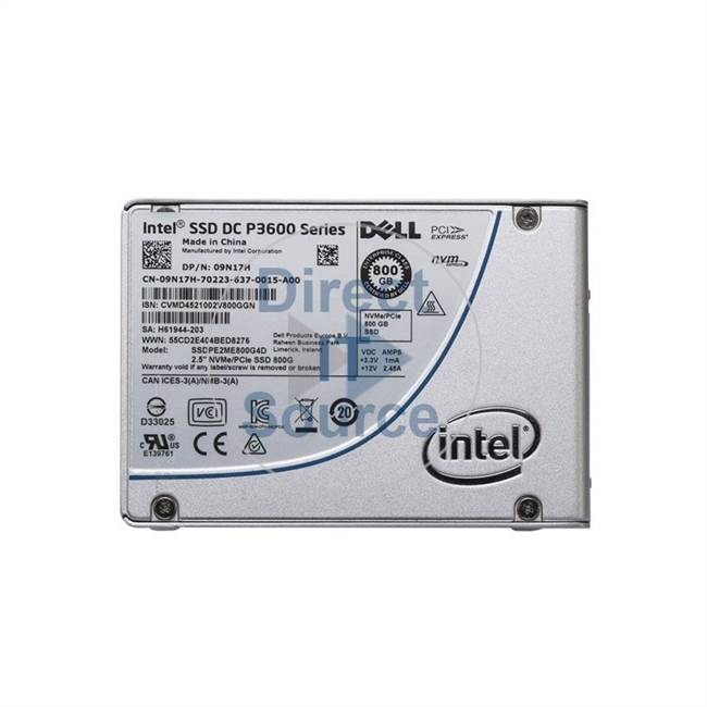 Dell 9N17H - 800GB PCIe 2.5" SSD