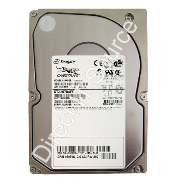 Seagate 9N7004-033 - 36.7GB 10K 40-PIN Fibre Channel 2.0Gbps 3.5" 4MB Cache Hard Drive