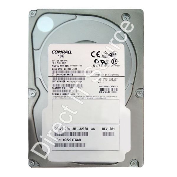 Seagate 9T5004-033 - 36.7GB 10K 40-PIN Fibre Channel 3.5" 4MB Cache Hard Drive