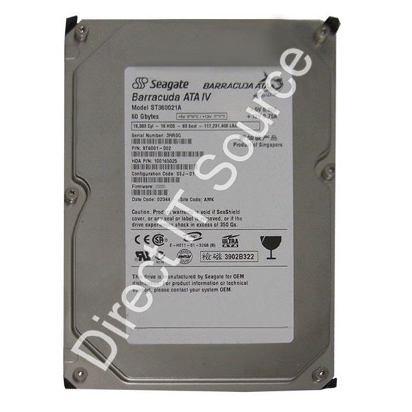 Seagate 9T6001-002 - 60GB 7.2K Ultra-IDE ATA/100 3.5" 2MB Cache Hard Drive