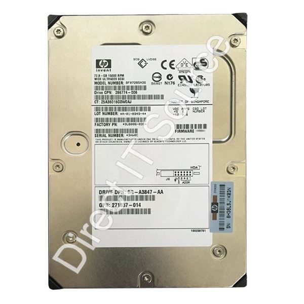 HP 9U8006-038 - 73.4GB 15K 80-PIN Ultra-320 SCSI 3.5" 8MB Cache Hard Drive