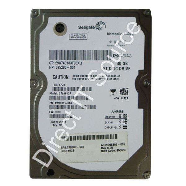 Seagate 9W3282-020 - 40GB 5.4K Ultra-ATA/100 2.5" 8MB Cache Hard Drive