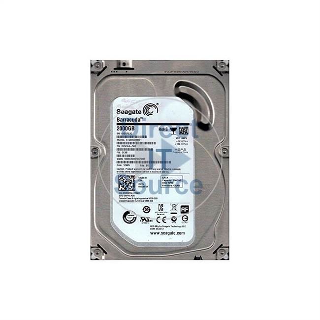 Dell 9YN164-500 - 2TB 7.2K SATA 3.5" Hard Drive