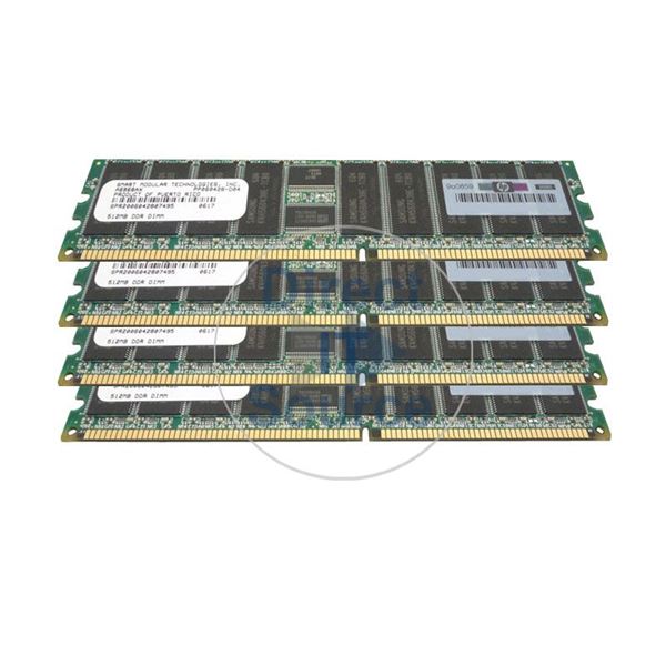 HP AB396A - 2GB 4x512MB DDR PC-2100 ECC Registered 184-Pins Memory