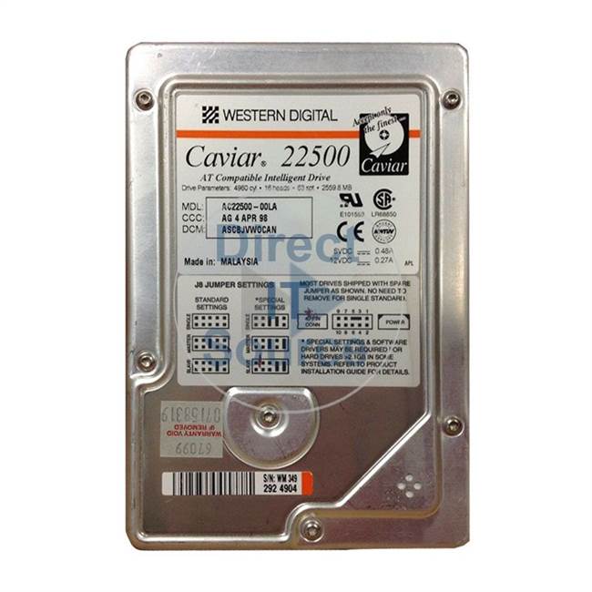 WD AC22500-00LA - 2.5GB 5.2K ATA 3.5" Hard Drive