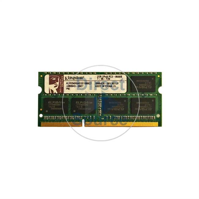 Kingston ACR256X64D3S1066C7 - 2GB DDR3 PC3-8500 Non-ECC Unbuffered 204-Pins Memory