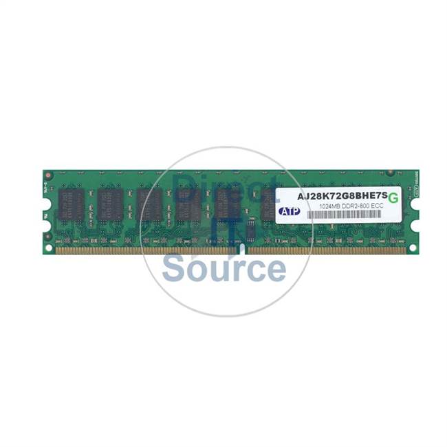 ATP Electronics AJ28K72G8BHE7S - 1GB DDR2 PC2-6400 ECC Unbuffered 240-Pins Memory
