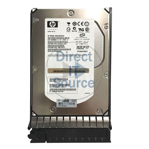 HP AJ711-64201 - 400GB 10K Fibre Channel 3.5" Hard Drive