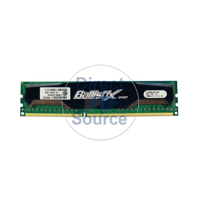 Crucial BL51264BA1339.16FD - 4GB DDR3 PC3-10600 Non-ECC Unbuffered 240-Pins Memory