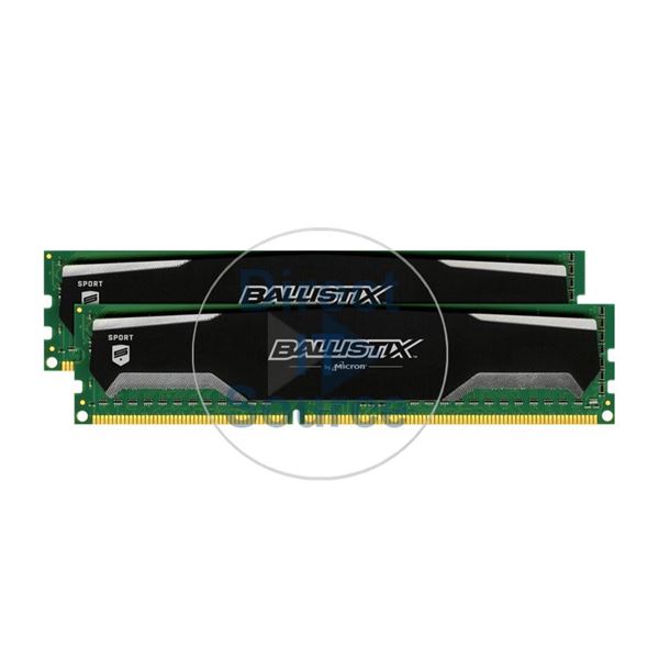 Crucial BLS2CP8G3D1609DS1S00CEU - 16GB 2x8GB DDR3 PC3-12800 Non-ECC Unbuffered 240-Pins Memory