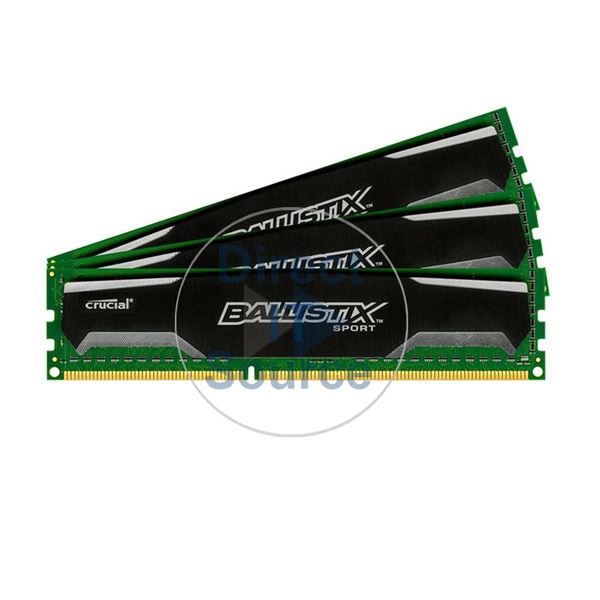 Crucial BLS3KIT4G3D1609DS1S00 - 12GB 3x4GB DDR3 PC3-12800 240-Pins Memory