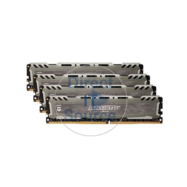 Crucial BLS4K8G4D240FSBK - 32GB 4x8GB DDR4 PC4-19200 Non-ECC Unbuffered 288-Pins Memory