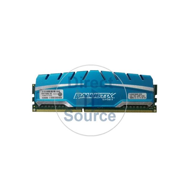 Crucial BLS8G3D18ADS3.16FER - 8GB DDR3 PC3-14900 Non-ECC Unbuffered 240-Pins Memory