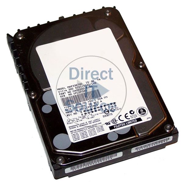 Fujitsu CA06200-B100 - 36GB 10K 80-PIN Ultra-320 SCSI 3.5" 8MB Cache Hard Drive