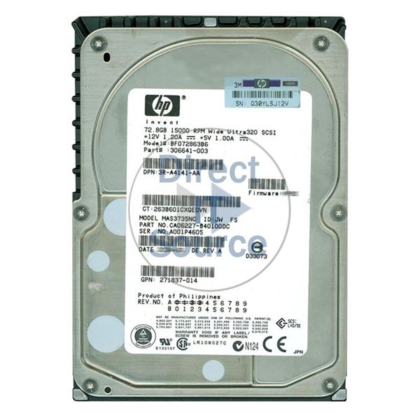 Fujitsu CA06227-B40100DC - 72.8GB 15K 80-PIN Ultra-320 SCSI 3.5" 8MB Cache Hard Drive